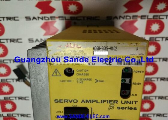 Fanuc Servo Amplifier Unit 200-240VAC 6.3A/5.9Amps A06B-6093-H102 A06B6093H102 A06B-6093-H102 หน่วยการขยายเสียง