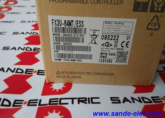 มิตซูบิชิ FX3U-64MT/ESS หน่วยฐาน Ac 100-240v 32 Inputs Dc 24v 32 Transisto
