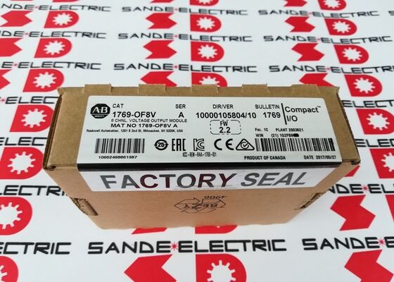 หนึ่งใหม่ AB 1769-OF8V 1769OF8V 8 ช่อง โมดูลออกแรงดัน 1769-0F8V