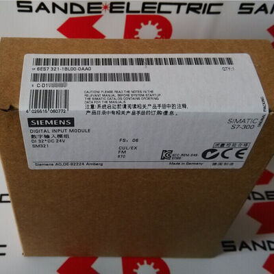 6ES7321-1BL00-0AA0 ซีเมนส์ 6ES73211BL000AA0 6ES7 321-1BL00-0AA0 อินพุตดิจิตอล