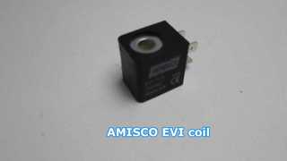 AMISCO EVI7/9 AC110V โซลินอยด์วาล์วคอยล์ 22mm | 5VA 100% ED IP65 | ตู้โชว์ลม EVI 7 Series